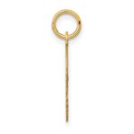 14k .013 Depth Engravable Boy Head Charm - Image 2