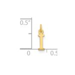 14ky Cutout Letter I Initial Pendant - Image 2