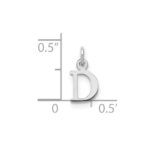 14kw Cutout Letter D Initial Pendant - Image 2