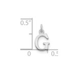 14kw Cutout Letter G Initial Pendant - Image 2