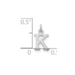 14kw Cutout Letter K Initial Pendant - Image 2