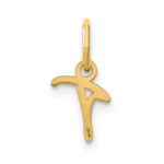 14KY Upper case Letter T Initial Charm - Image 3