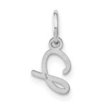 14KW Upper case Letter J Initial Charm - Image 3