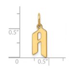 14KY Letter A Initial Pendant - Image 3