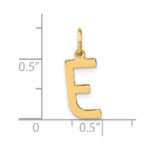 14ky Letter E Initial Pendant - Image 4