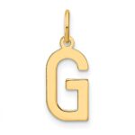 14ky Letter G Initial Pendant