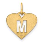 14ky Initial Letter M Initial Charm - Image 3