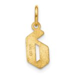 14KY Lower case Letter D Initial Pendant - Image 4