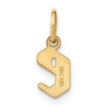 14ky Lowercase Letter E Initial Pendant - Image 3