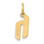 14ky Lowercase Letter H Initial Pendant - Image 3