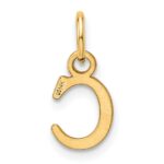 14ky Cutout Letter C Initial Pendant - Image 3