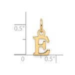 14ky Cutout Letter E Initial Pendant - Image 4