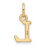 14ky Cutout Letter L Initial Pendant - Image 3