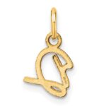 14K Uppercase Letter D Initial Charm - Image 3