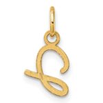 14K Uppercase Letter J Initial Charm - Image 3