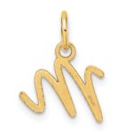 14K Uppercase Letter M Initial Charm - Image 3