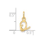 14K Uppercase Letter O Initial Charm - Image 4