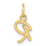 14K Uppercase Letter R Initial Charm - Image 3