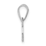 Sterling Silver/Rhodium-plated Massachusetts State Pendant - Image 2