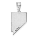 Sterling Silver/Rhodium-plated Nevada State Pendant - Image 4