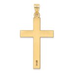 14k Sandblasted Cross Pendant - Image 4