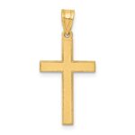 14k Florentine Satin Cross Pendant