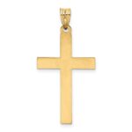 14k Florentine Satin Cross Pendant - Image 4