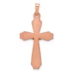 14k Two-tone Hollow Crucifix Pendant - Image 4