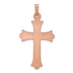 14k Two-tone Hollow Crucifix Pendant - Image 4