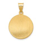 14k Polished and Satin Hollow St. Anne Medal Pendant - Image 4
