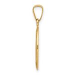 14k Polished and Satin Hollow St. Anthony Medal Small Oval Pendant - Image 2