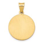 14k Polished and Satin Hollow St. Barbara Medal Pendant - Image 4