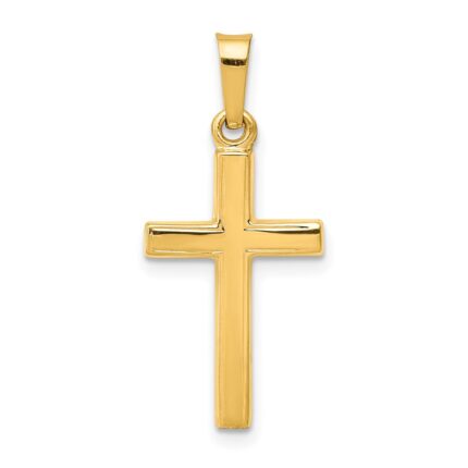 14k Polished Latin Cross Pendant