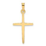 14k Polished Latin Cross Pendant - Image 3