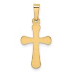 14k Polished Rounded Cross Pendant - Image 3