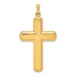 14k Polished Latin Cross Pendant
