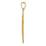 14k Polished Cross Pendant - Image 2