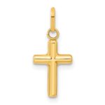 14k Hollow Cross Pendant