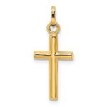 14k Hollow Cross Pendant - Image 4