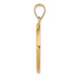 14K Polished and Satin St. Benedict Reversible Hollow Medal Pendant - Image 2