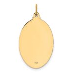 14k Polished and Satin Solid Oval St. Joseph Medal Pendant - Image 3