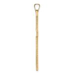 14k Polished Solid Cross Pendant - Image 2