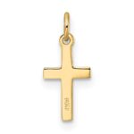 14k Polished Solid Cross Pendant - Image 4