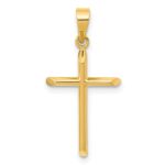 14K Polished Cross Pendant