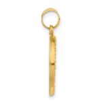 14K Polished and Satin Hollow Our Guardian Angel Medal Pendant - Image 2