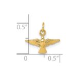 14k Polished Flying Dove Pendant - Image 4