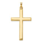 14k Hollow Cross Pendant