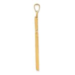 14k Hollow Cross Pendant - Image 2