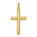 14k Hollow Cross Pendant