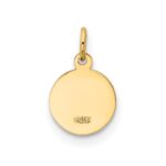 14k Polished Solid Mini Saint Christopher Medal Round Charm - Image 4